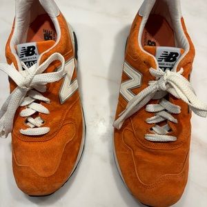 New Balance JCrew 1400 means size 12- Orange